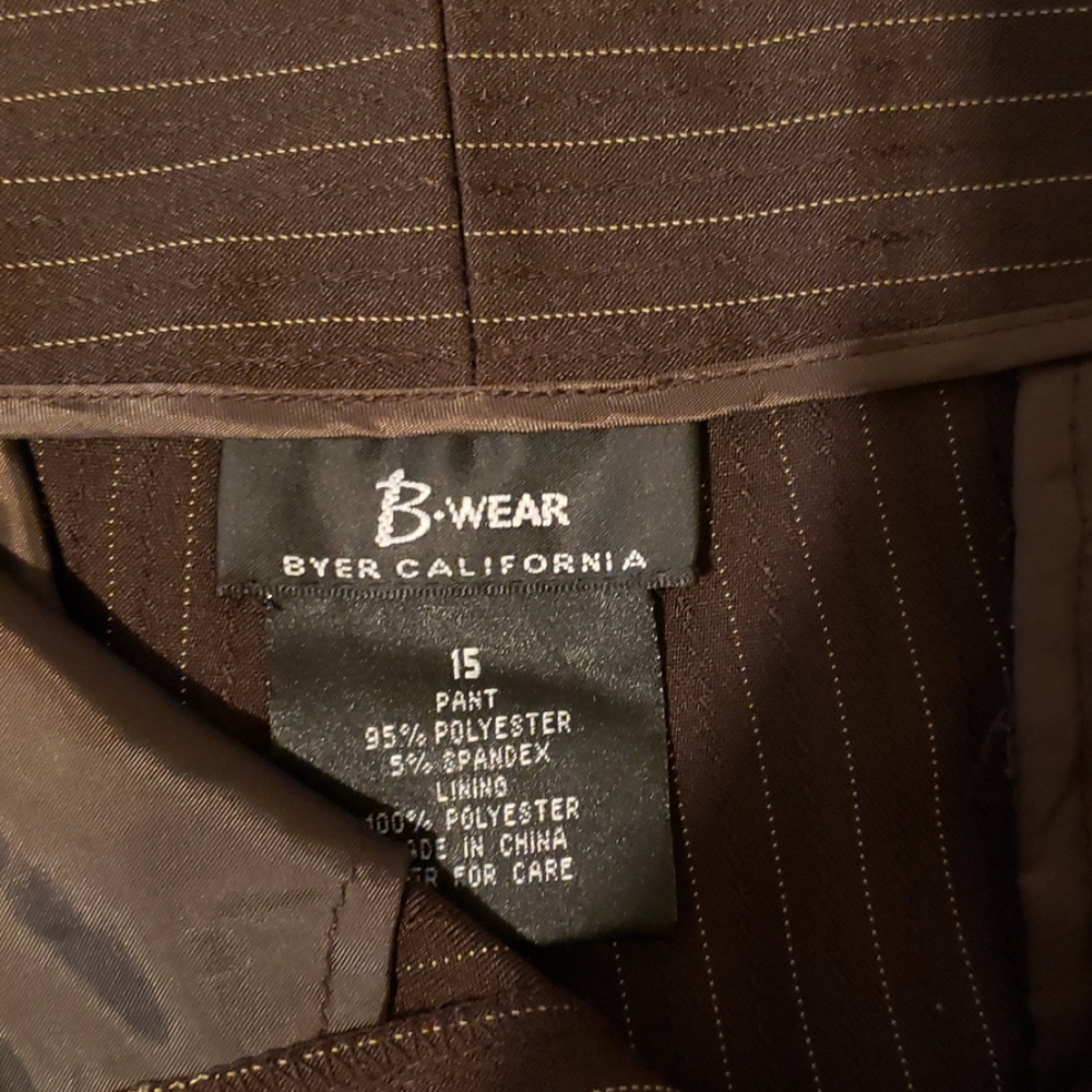 B ware byer CaliforWomen's Brown slack dress pants